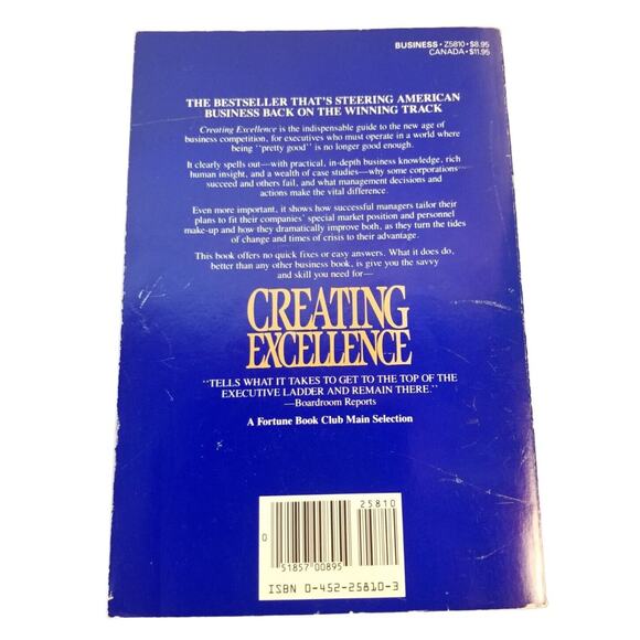 Creating Excellence‎ - Craig R. Hickman (1986 Paperback) - Picture 5 of 5